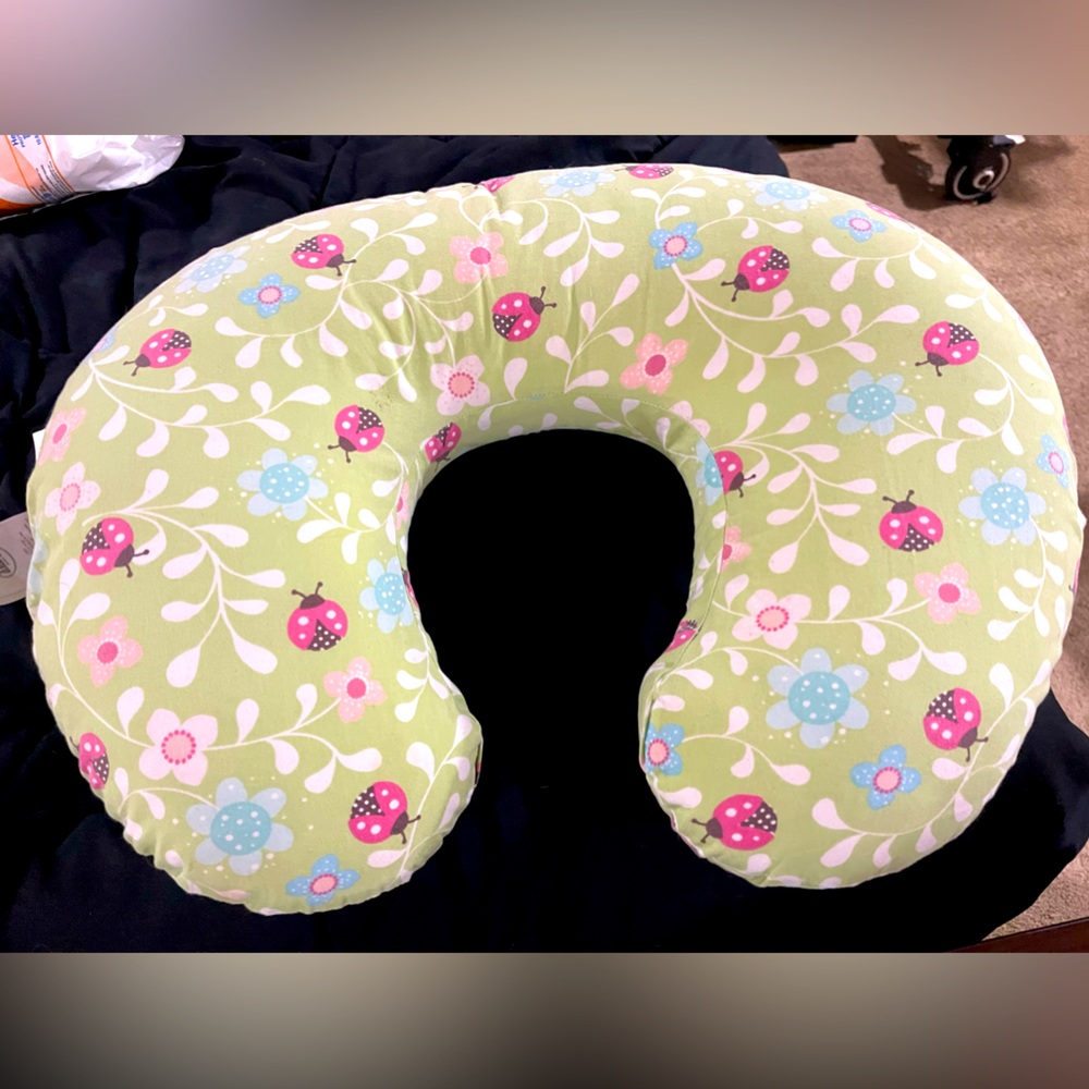 Ladybug boppy pillow